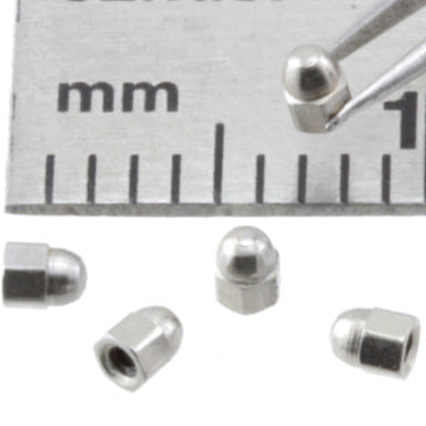 Acorn Nut 1.2 mm Nickel Plated Brass