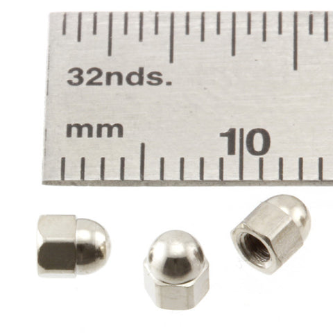 Nuts - Acorn - 3.0 mm - Nickel Plated Brass - NA30n