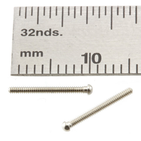 Bolts - Carriage - 1.0 X 8 mm - Nickel Plated Brass - BC108n