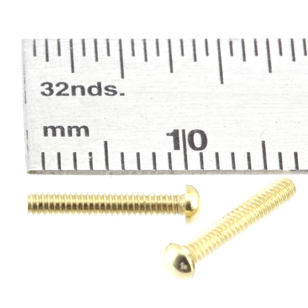 Bolts - Carriage - 2.0 X 10 mm Brass - BC2010