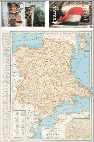 Map of France circa 1932 - B014