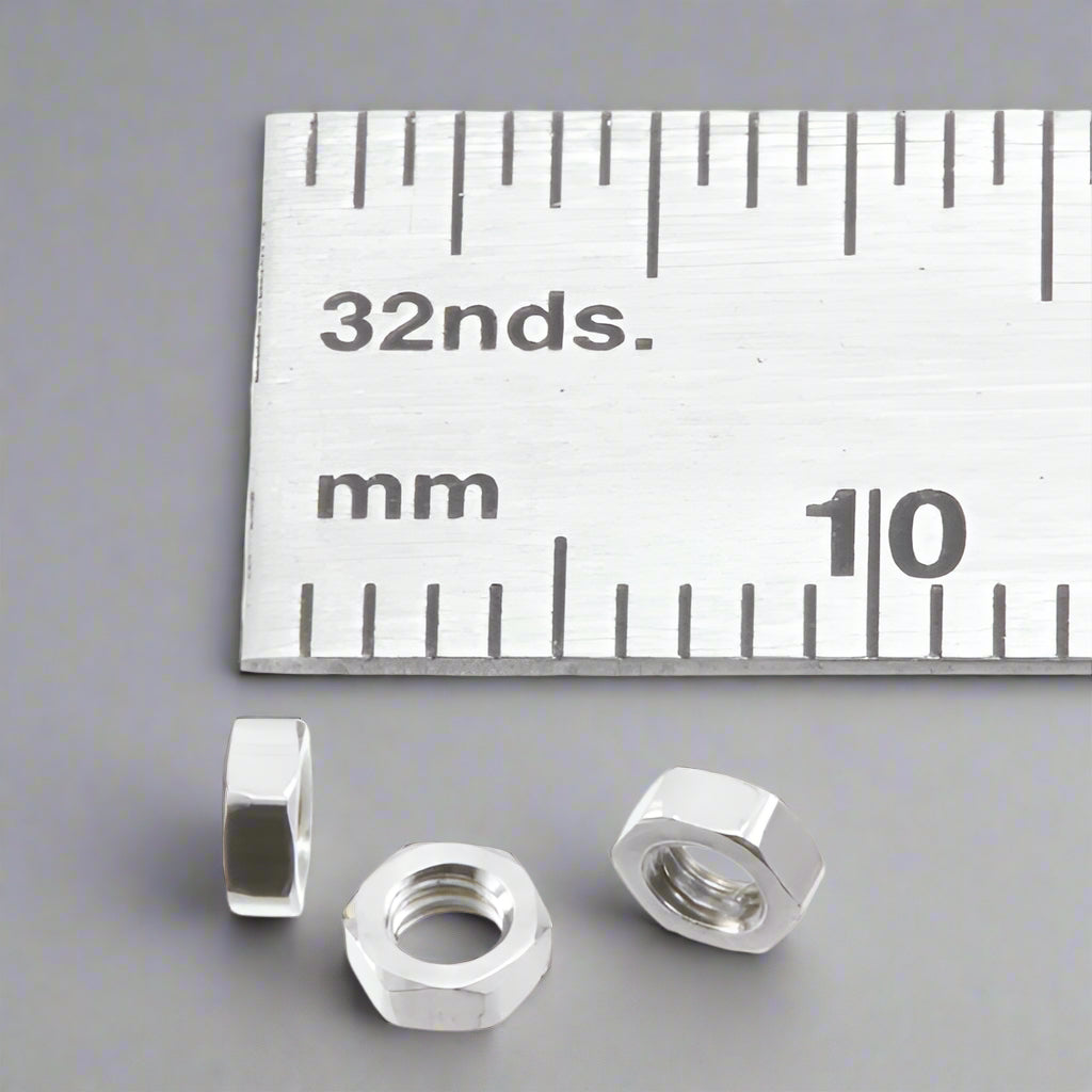 Hex Nut 2.0mm Nickel Plated Brass