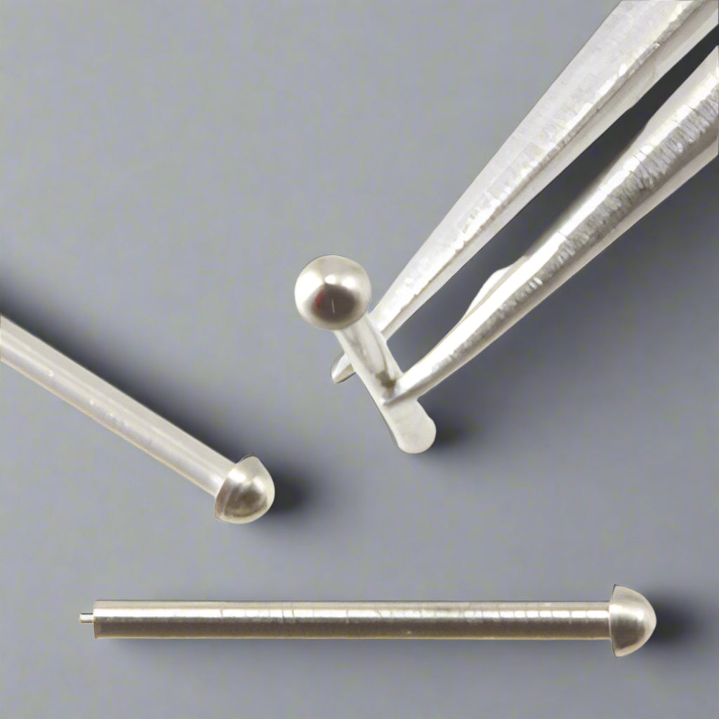 Rivet 0.8mm Head Diameter Nickel Plated Brass