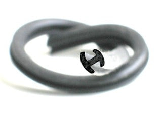 Rubber H-profile 2.5 mm
