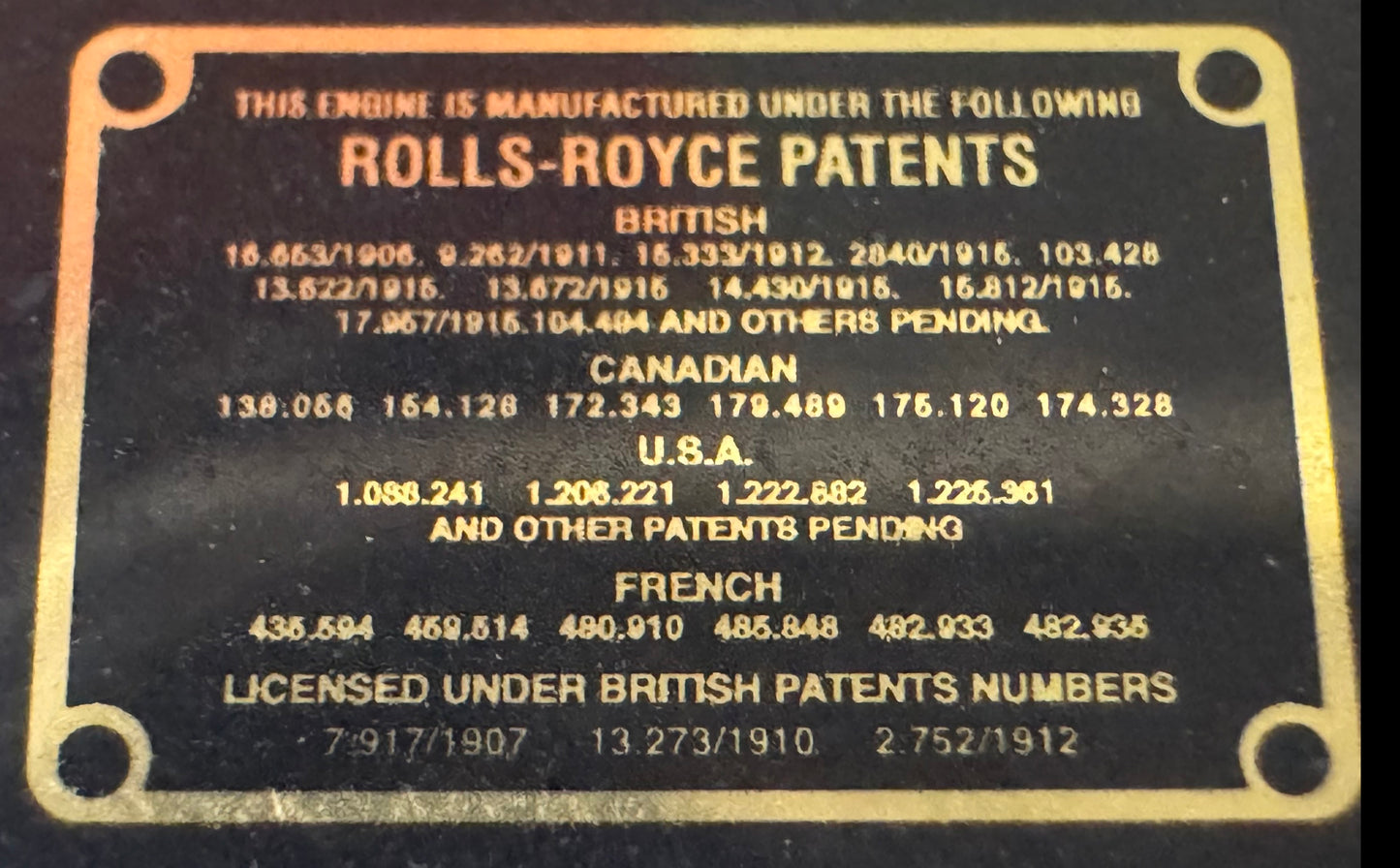 Rolls-Royce ID Plates