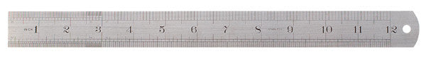 Ruler, Steel - 12 inch - T049