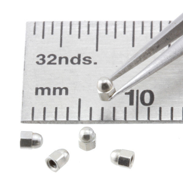Nuts - Acorn - 1.0 mm - Nickel Plated Brass - NA10n