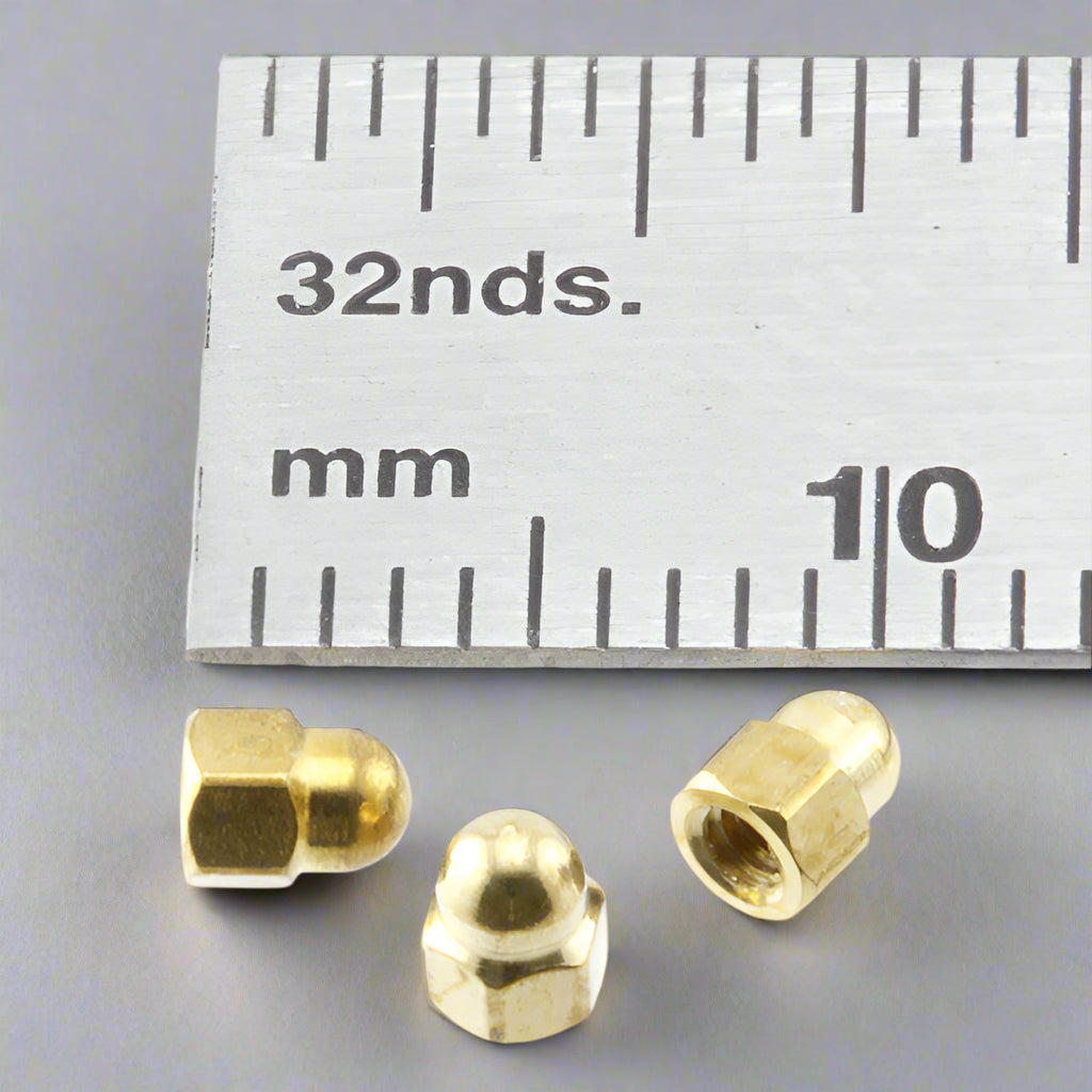 Acorn Nuts - 1.6 mm - Brass - NA16