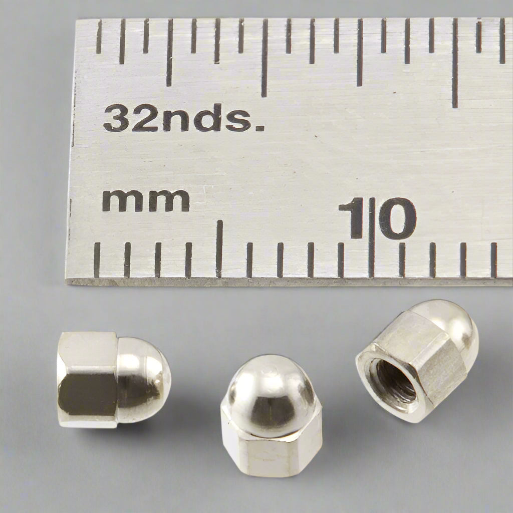 Acorn Nuts - 2.0 mm - Nickel Plated Brass - NA20n