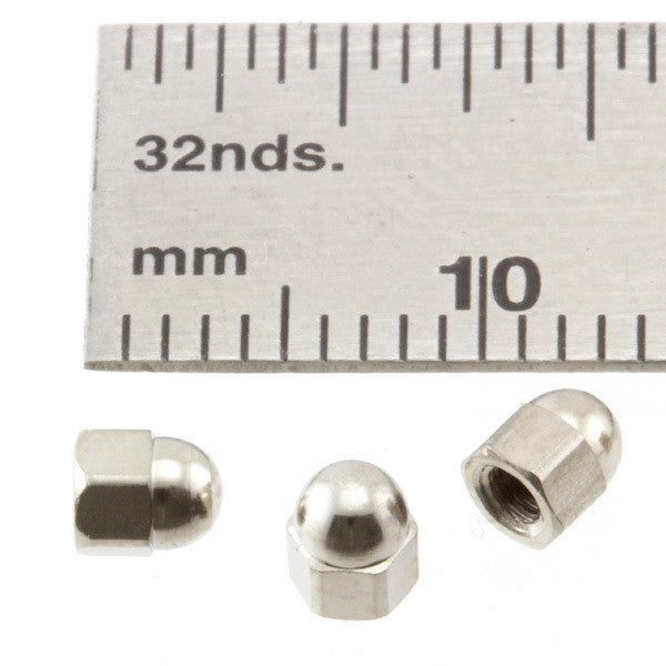 Nuts - Acorn - 2.0 mm - Nickel Plated Brass - NA20n