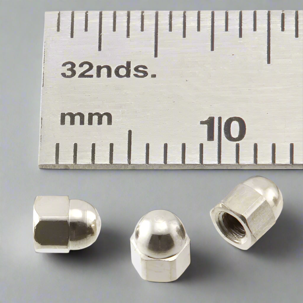 Acorn Nuts - 3.0 mm - Nickel Plated Brass - NA30n