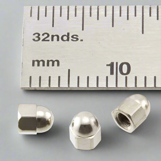 Acorn Nut  2.5mm Nickel Plated Brass