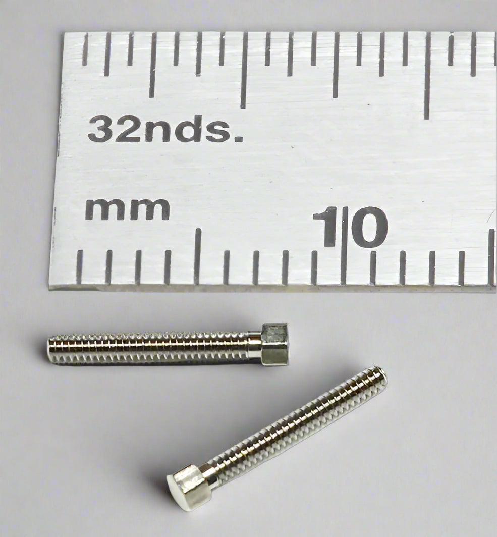 Bolts - Hex-Head - 1.0 mm x 8 mm - Nickel Plated Brass | BT108n