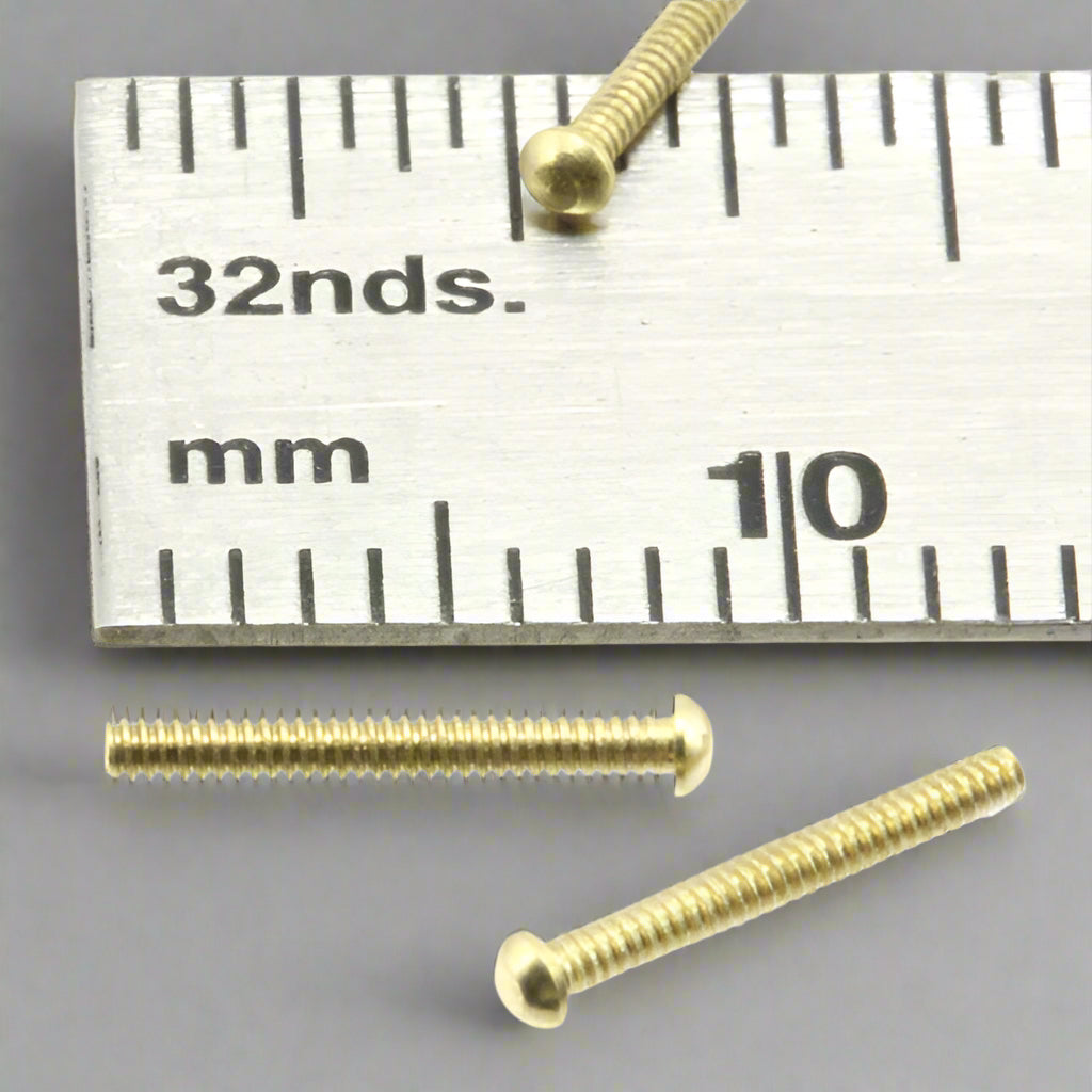 1.0mm x 8mm Carriage Bolts Brass