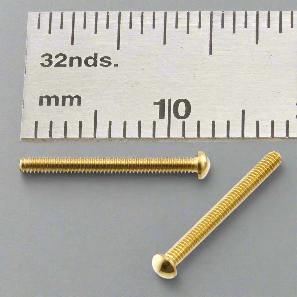 1.6mm x 12mm Carriage Bolts Brass