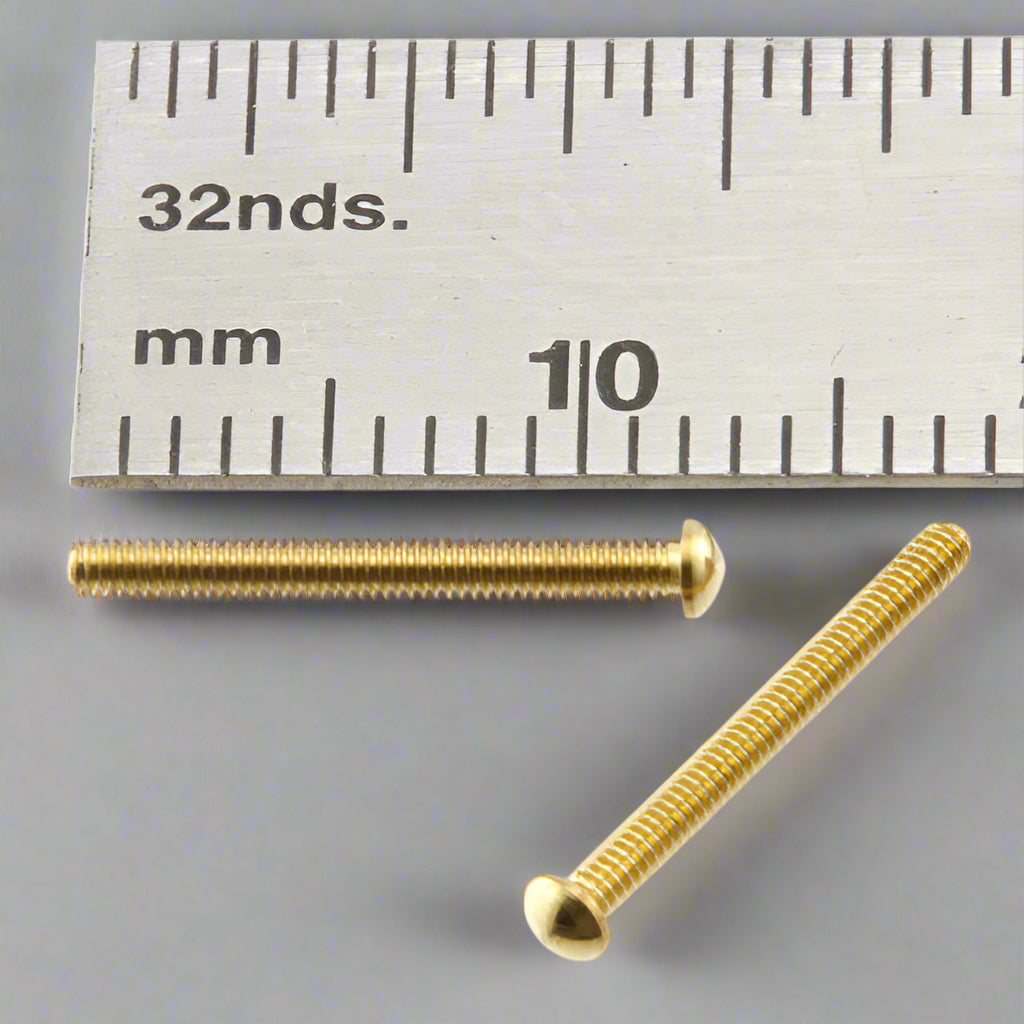 1.2mm x 10mm Carriage Bolts Brass