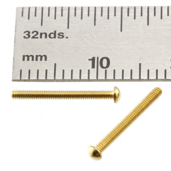 Bolts - Carriage - 1.2 X 10 mm Brass - BC1210