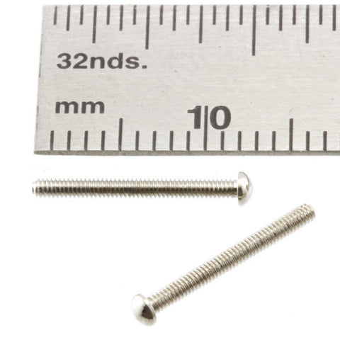 Bolts - Carriage - 1.2 X 10 mm Nickel Plated Brass - BC1210n