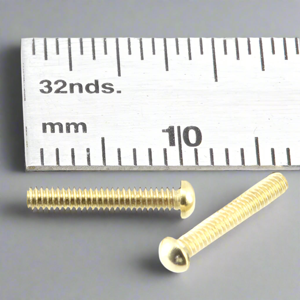 2.0mm x 10mm Carriage Bolts Brass