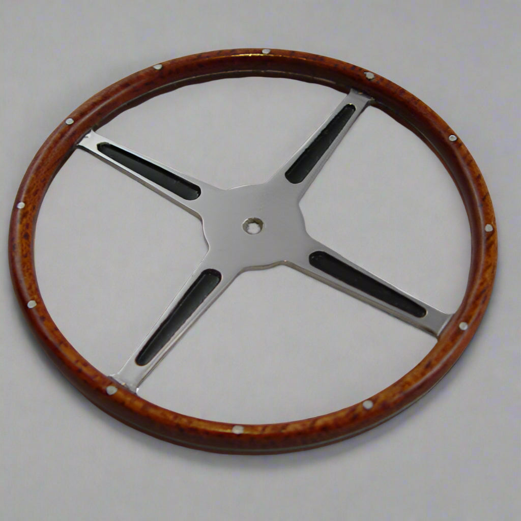 Steering Wheel, Real Mahogany