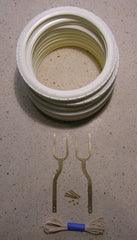 Fiat White Tires and Supports - F005