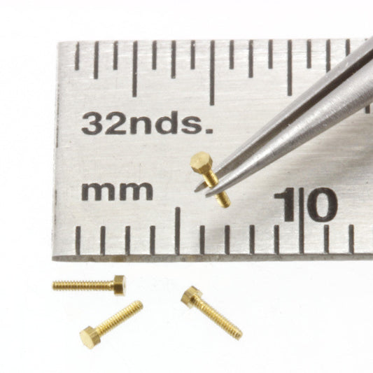 Bolts - Hex-Head - 0.5 mm x 3 mm - Brass | BT05