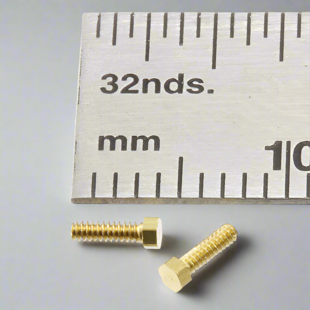 1.0mm x 3mm Hex Bolts Brass