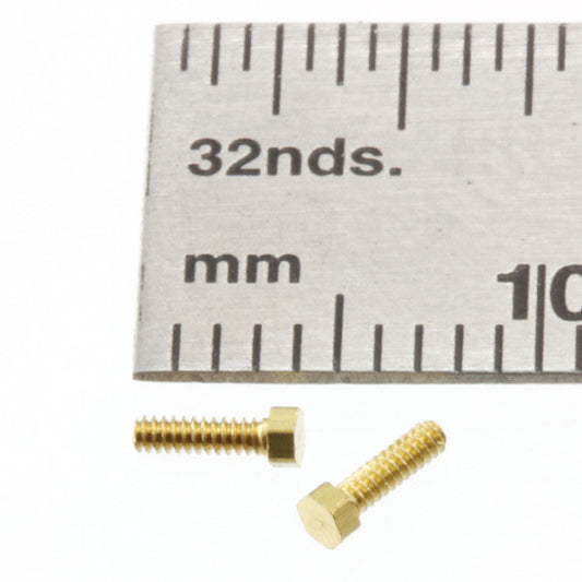 Bolts - Hex-Head - 1.0 mm X 3 mm - Brass | BT103