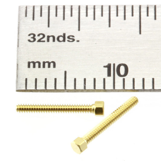 Bolts - Hex-Head - 1.0 mm x 8 mm - Brass | BT108