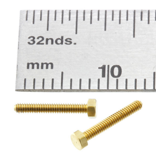 Bolts - Hex-Head - 1.2 mm x 8 mm - Brass | BT12