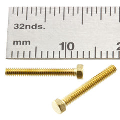 Bolts - Hex-Head - 1.6 mm x 12 mm - Brass - BT16