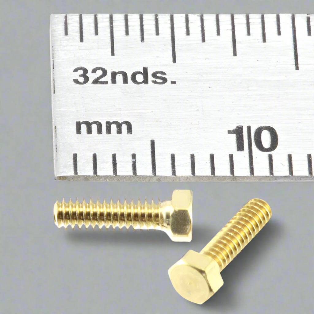 1.6mm x 4mm Hex Bolts Brass