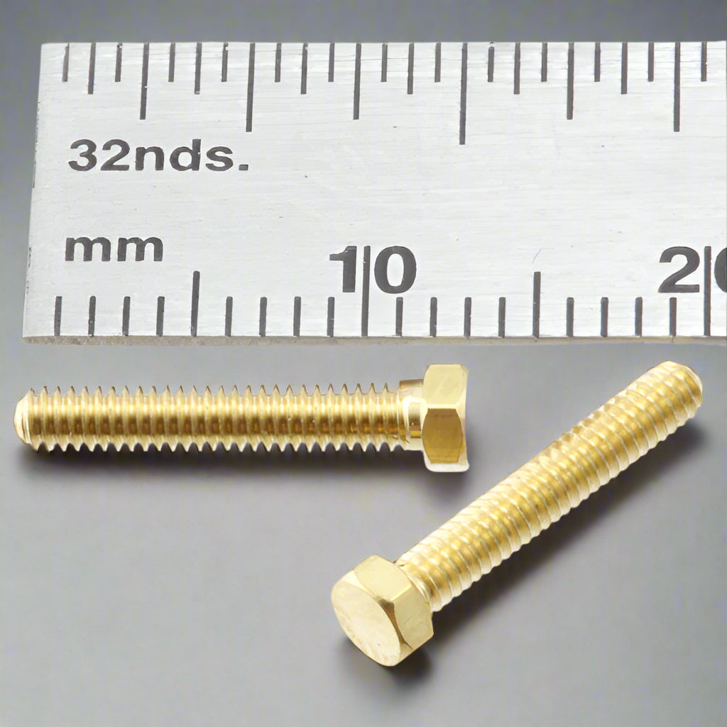 Hex Bolt  2.0mm x 10mm Brass