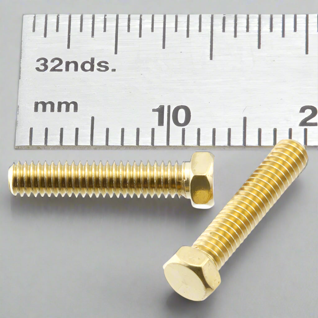 2.5mm x 8mm Hex Bolts Brass