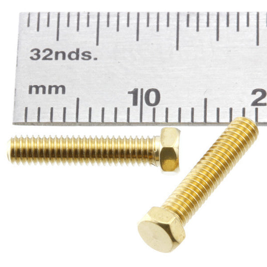 Bolts - Hex-Head - 2.5 mm x 8 mm - Brass | BT25