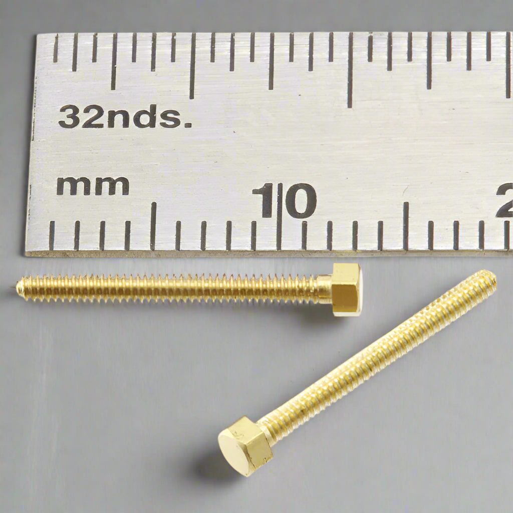 Hex Bolt  00-90 x 1/2" Brass