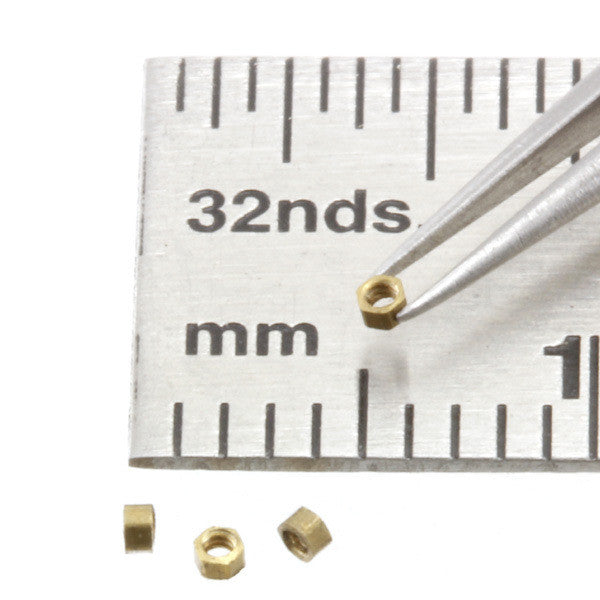 Nuts - Low Profile - 0.8 mm - Brass - N008