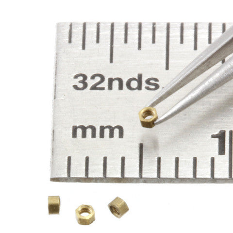 Nuts - Micro Profile - 0.8 mm - Brass - N008M