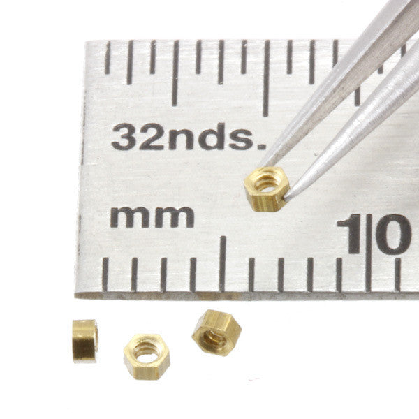 Nuts - Low Profile - 1.0 mm - Brass - N010