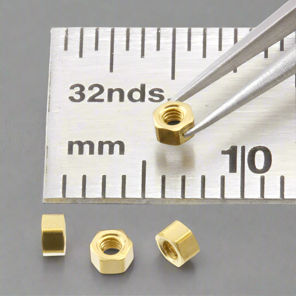 1.2mm Hex Nuts Brass