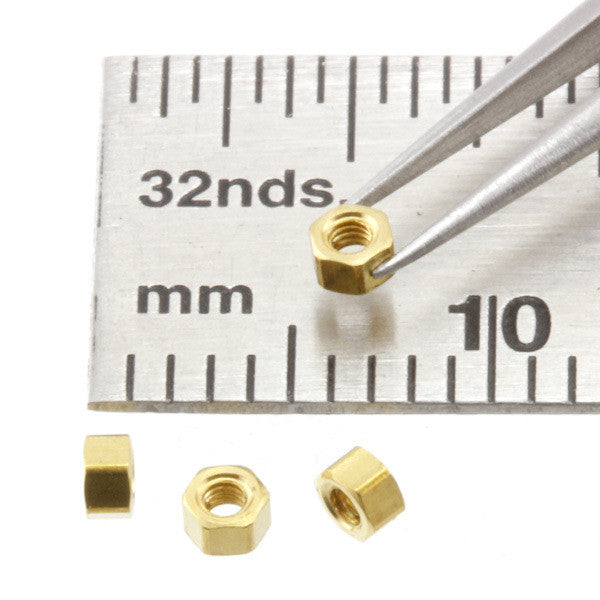 Nuts - Low Profile - 1.2 mm - Brass - N012