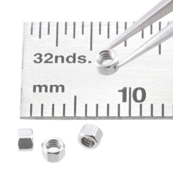 Nuts - Low Profile - 1.4 mm - Stainless Steel - N014s (Discontinued - Limited Supply)