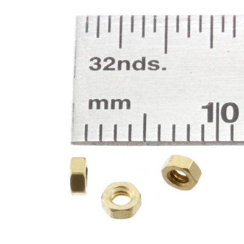 Nuts - Low Profile - 1.6 mm - Brass - N016