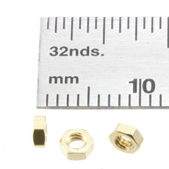 Nuts - 2.0 mm - Brass - N020