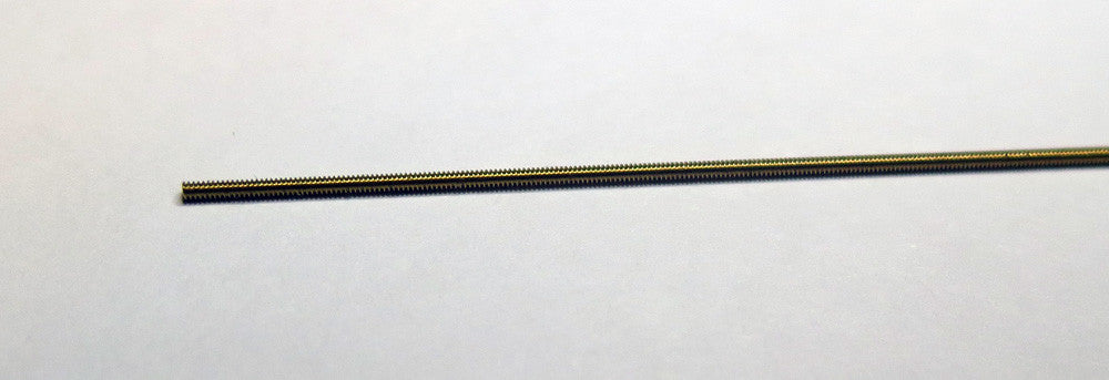 Rod - Threaded Brass - 1.0 X 120 mm - K004