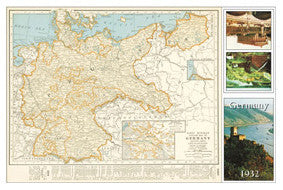 Map of Germany circa 1932 - Z014