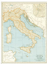 Map of Italy circa 1932 - Z013