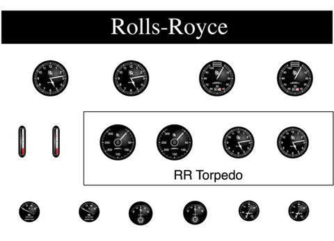 Rolls-Royce Instrument Faces - R015i