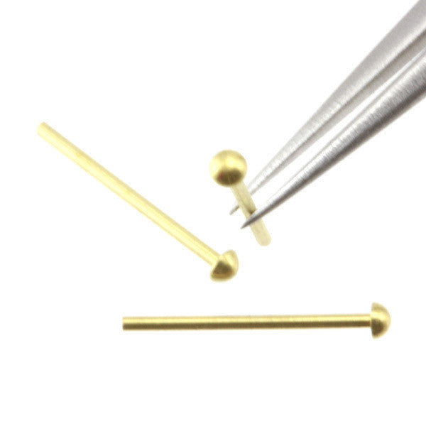 Rivet - 1.2 mm Head Diameter - Brass - RT12