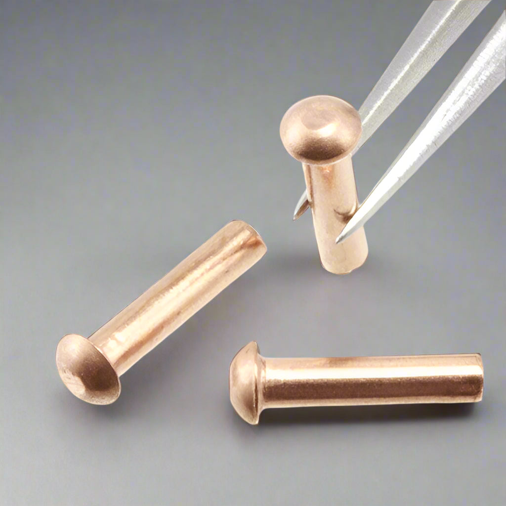 Rivet - 2.5 mm Head Diameter - Copper - RT25c